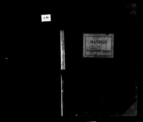 Matrice des propriétés bâties.