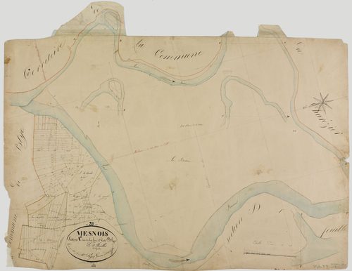 Mesnois, section A, le Village, feuille 1.géomètre : Paget