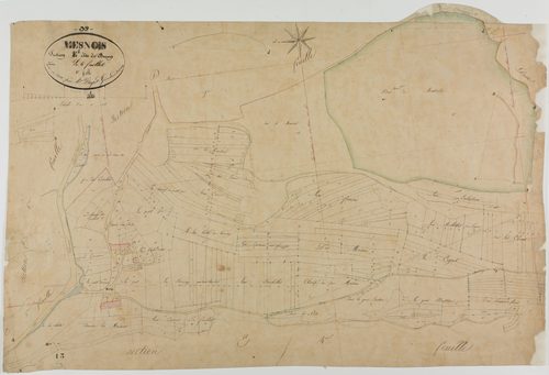 Mesnois, section E, Buron, feuille 1.géomètre : Paget