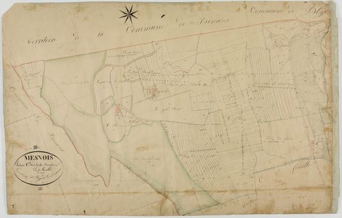 Mesnois, section C, la Fin Derrière, feuille 2.géomètre : Paget