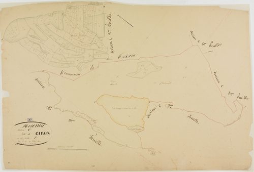 Meussia, section C, Giron, feuille 1.géomètre : Olivier aîné