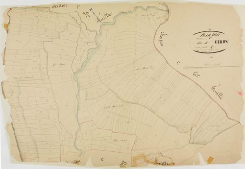 Meussia, section C, Giron, feuille 4.géomètre : Olivier aîné