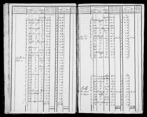 Etat de sections et matrice foncière.