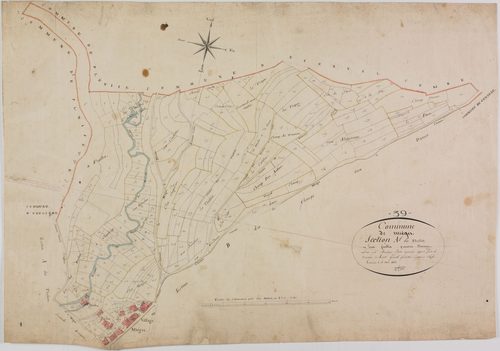 Mièges, section A, les Timblets, feuille 1.