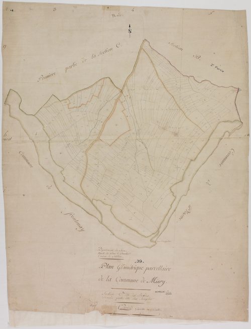 Miéry, section C, les Bordes, feuille 2. [1809]