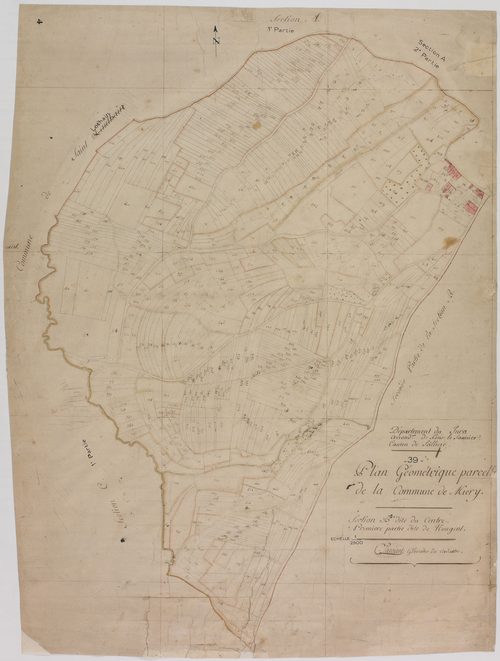 Miéry, section B, le Centre, feuille 1. [1809]