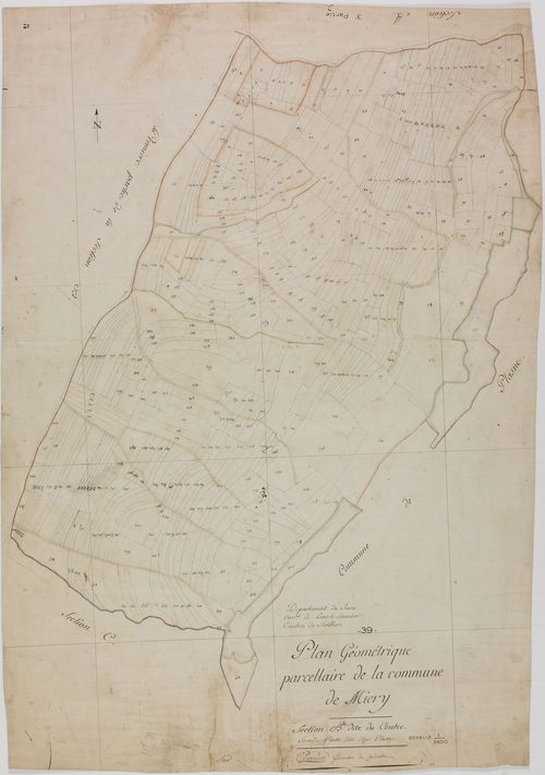 Miéry, section B, le Centre, feuille 2. [1809]