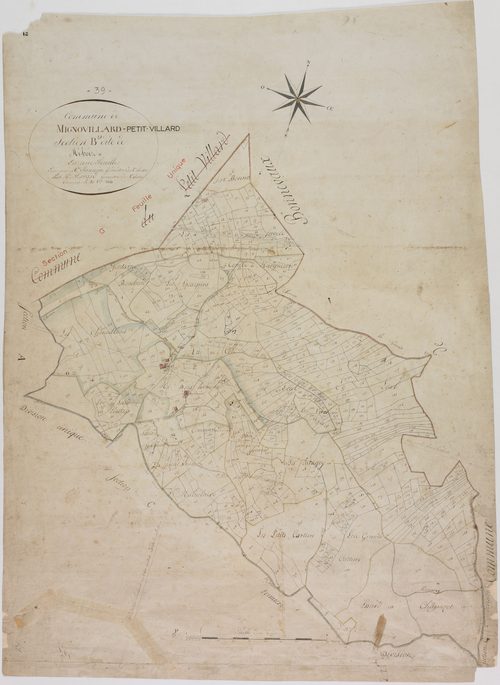 Mignovillard, section B, Mibois, feuille unique.