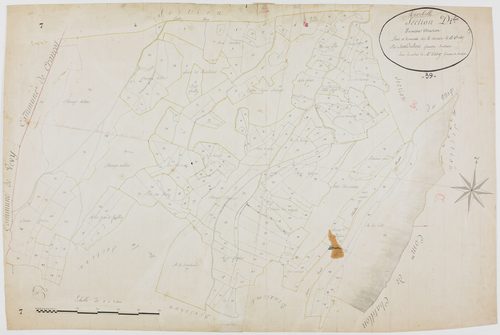 Mirebel, section D, feuille 1.géomètre : Sauldubois