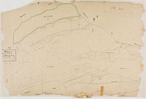 Moirans-en-Montagne, section A, la Montagne, feuille 3.géomètre : Grenier