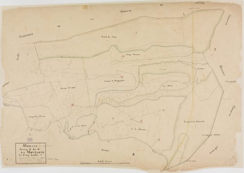 Moirans-en-Montagne, section A, la Montagne, feuille 1.géomètre : Grenier