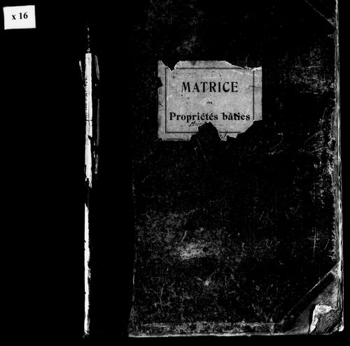 Matrice des propriétés bâties.