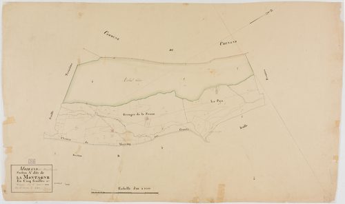 Moirans-en-Montagne, section A, la Montagne, feuille 2.géomètre : Grenier