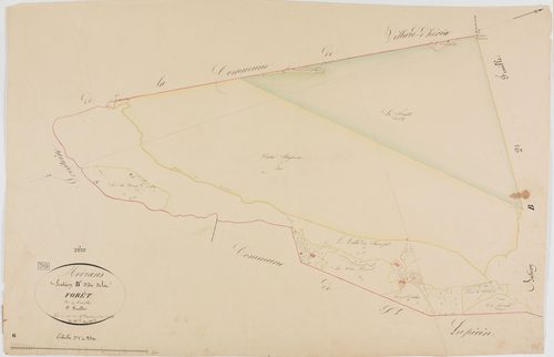 Moirans-en-Montagne, section B, la Forêt, feuille 1.géomètre : Duchesne