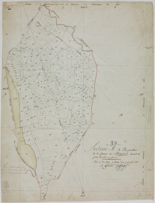 Moiron, section A, feuille unique.géomètre : Outhier