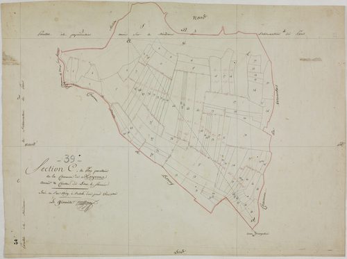 Moiron, section C, feuille unique.géomètre : Outhier