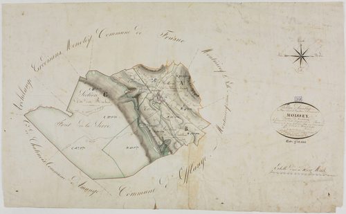Moissey, tableau d'assemblage.géomètre : Parent