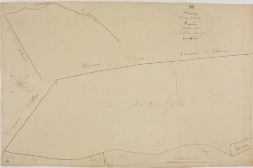 Moissey, section C, les Roches, feuille 4.géomètre : A. Vermot
