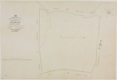 Moissey, section B, Chatillon, feuille 4.géomètre : A. Vermot
