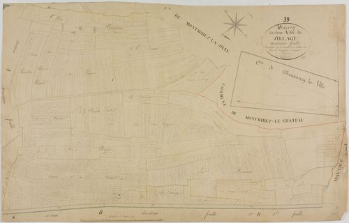 Moissey, section A, le Village, feuille 4.géomètre : A. Vermot