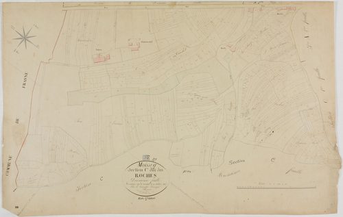 Moissey, section C, les Roches, feuille 2.géomètre : A. Vermot