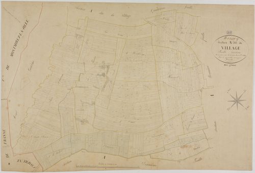Moissey, section A, le Village, feuille 3.géomètre : A. Vermot