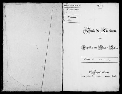 Etat de sections et matrice foncière.
