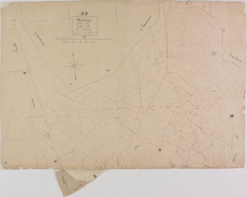 Molain, section B, Servain, feuille 1.