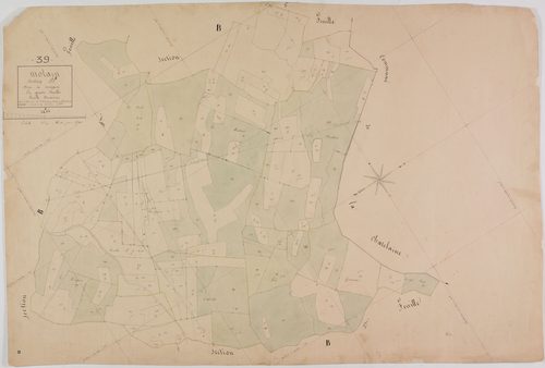 Molain, section B, Servain, feuille 2.