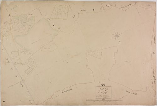Molain, section B, Servain, feuille 4.
