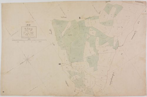 Molain, section B, Servain, feulle 3.
