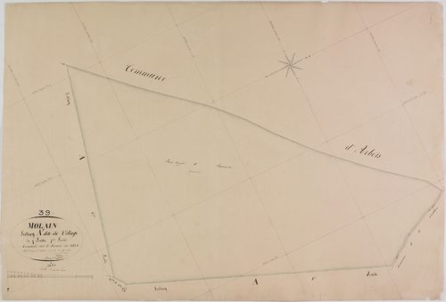 Molain, section A, le Village, feuille 7.