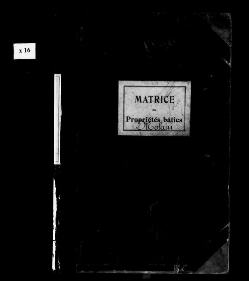 Matrice des propriétés bâties.