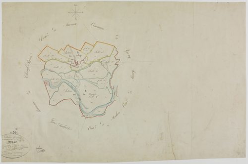 Molay, tableau d'assemblage.géomètre : Vermot