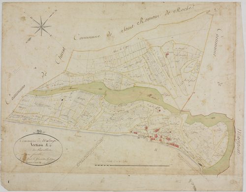 Molinges, section A, Pavillon, feuille unique.géomètre : Grenot
