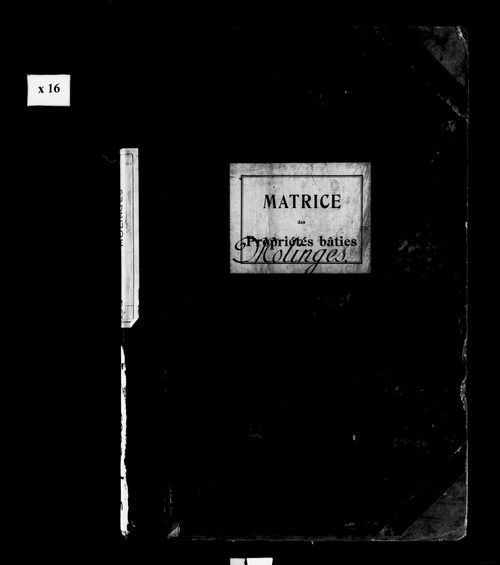 Matrice des propriétés bâties.
