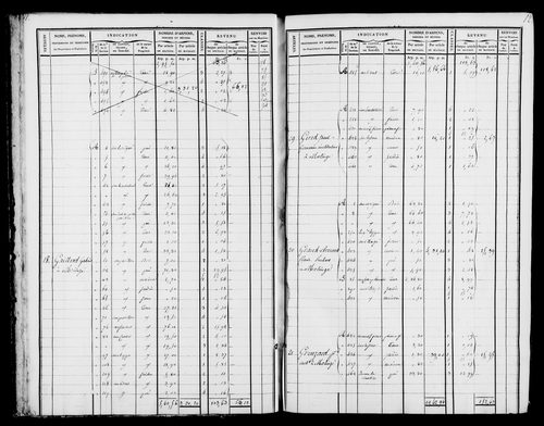 Etat de sections et matrice foncière.