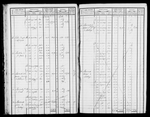 Etat de sections et matrice foncière.