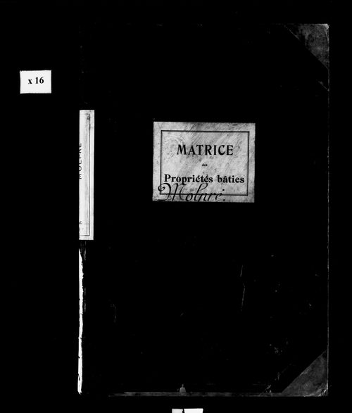 Matrice des propriétés bâties. Commune rattachée à celle de Mièges de 1813 à 1845.