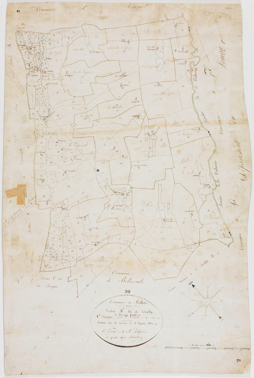 Molunes (Les), section B. Croaby, feuille 1.géomètre : Rebour et Camuset