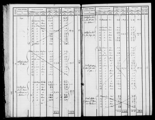 Etat de sections et matrice foncière.