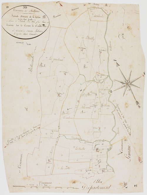 Molunes (Les), section B, Croaby, feuille 2.géomètre : Rebour et Camuset