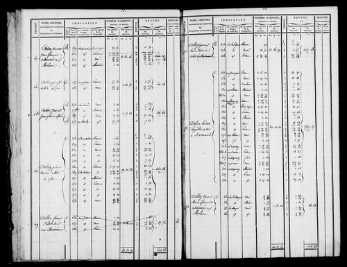 Etat de sections et matrice foncière.