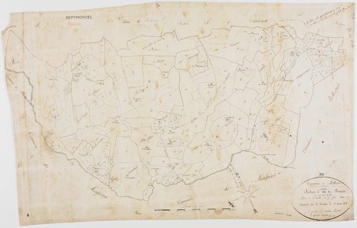 Molunes (Les), section C, Brayon, feuille unique.géomètre : Rebour et Laplace