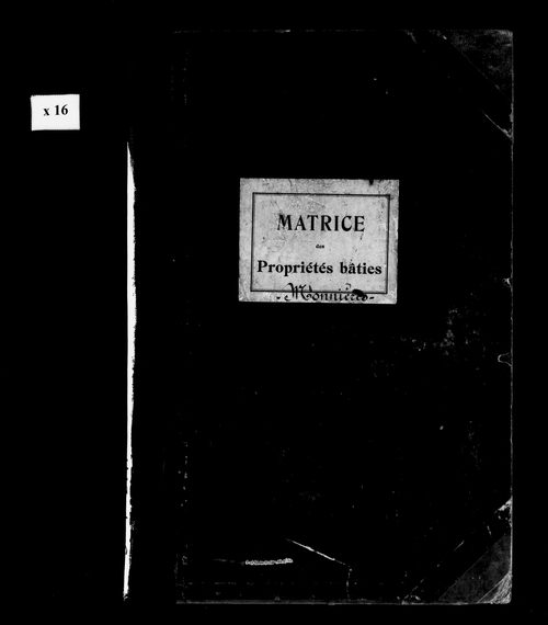 Matrice des propriétés bâties.