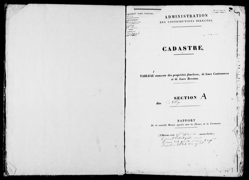 Etat de sections.