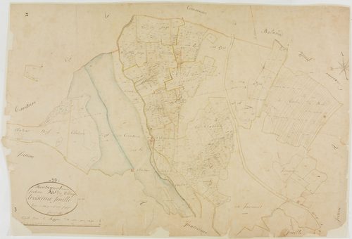 Montagna-le-Reconduit, section A, le Village, feuille 3.géomètre : Jannin