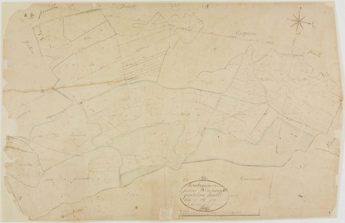 Montagna-le-Reconduit, section B, Curny, feuille 4.géomètre : Berthet