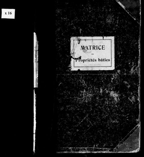 Matrice des propriétés bâties.