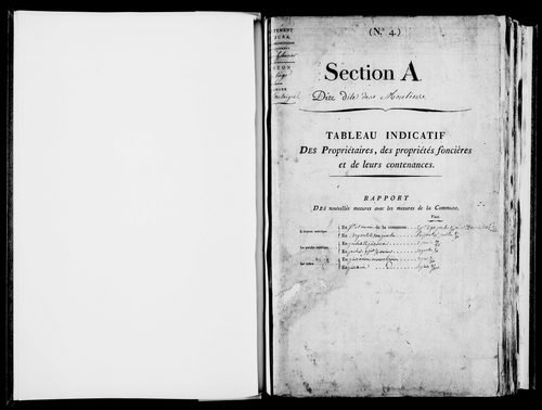 Etat de sections.